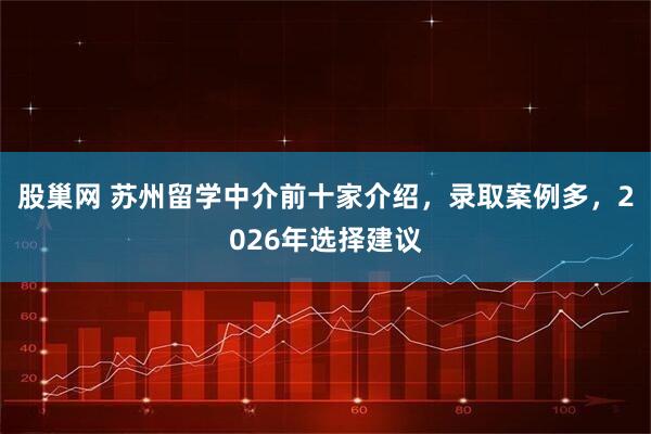 股巢网 苏州留学中介前十家介绍，录取案例多，2026年选择建议